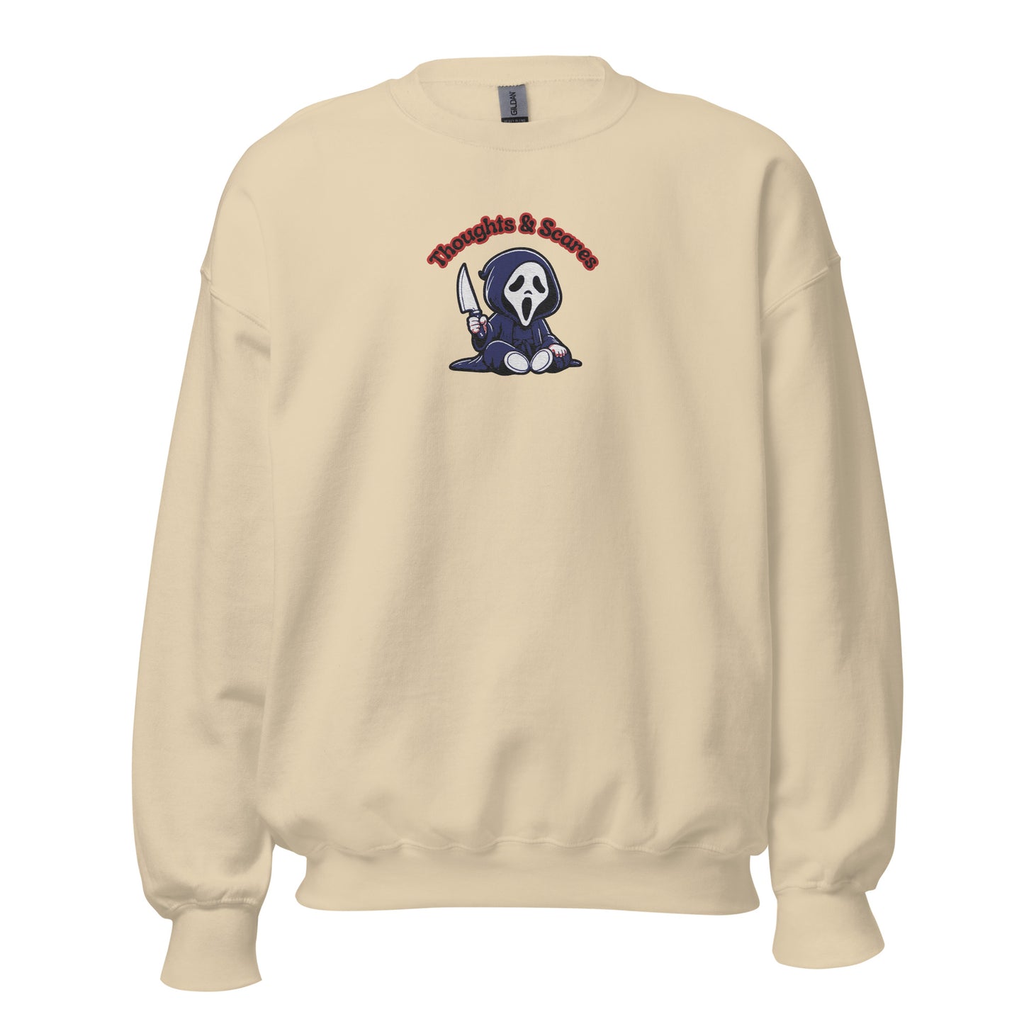 Thoughts & Scares Embroidered Crewneck