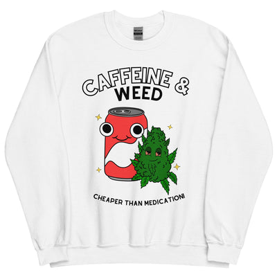 Caffeine and Weed Crewneck