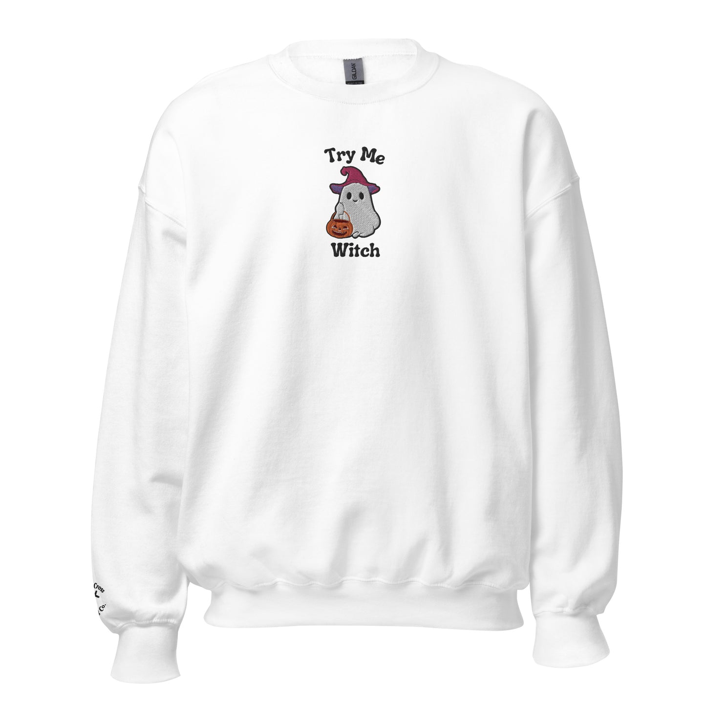 Try Me, Witch Embroidered Crewneck