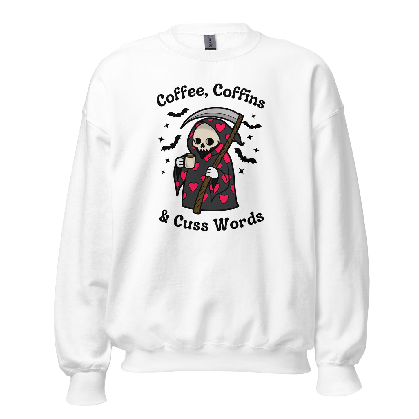 Coffee, Coffins, & Cuss Words Crewneck