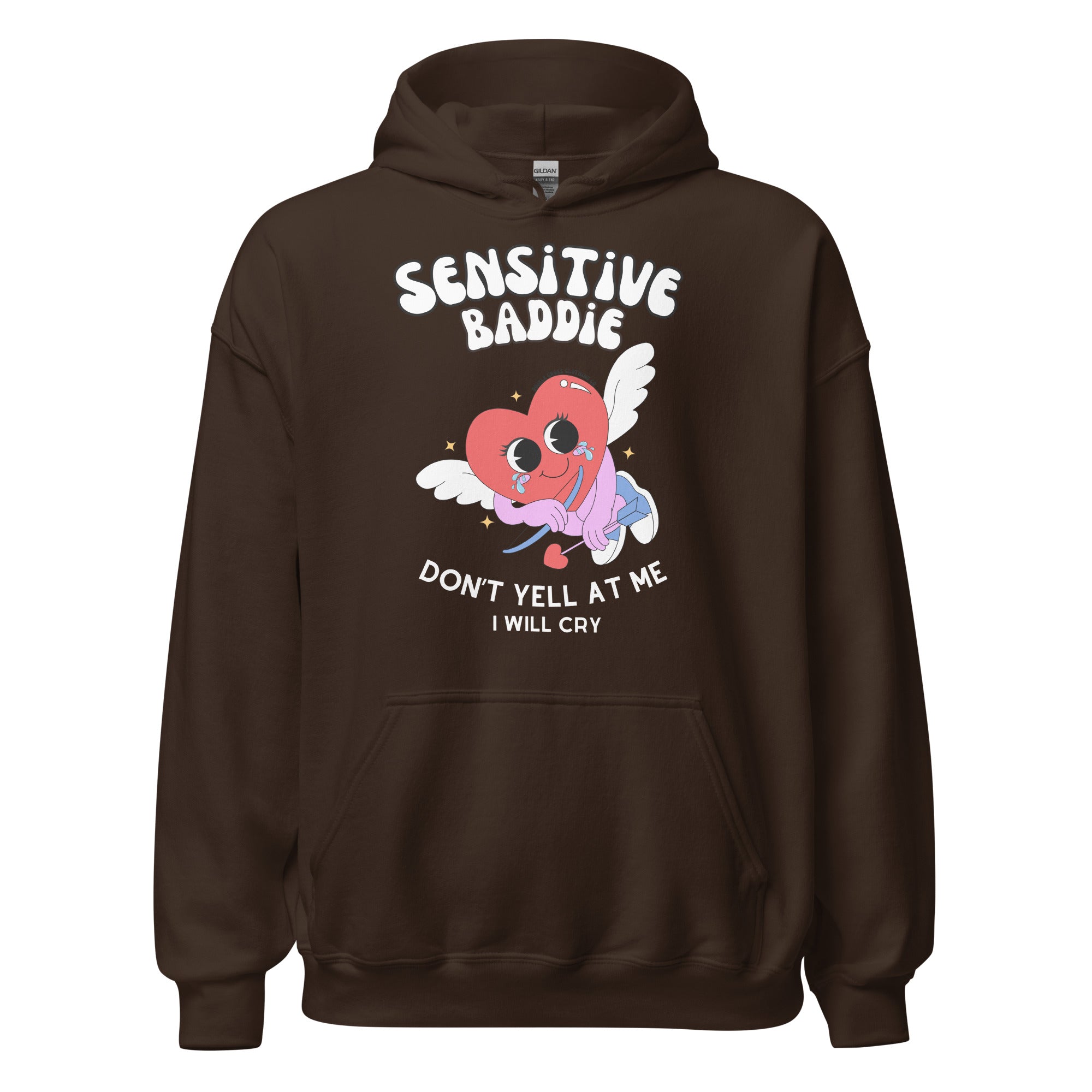 Sensitive Baddie Hoodie - Dark Chocolate