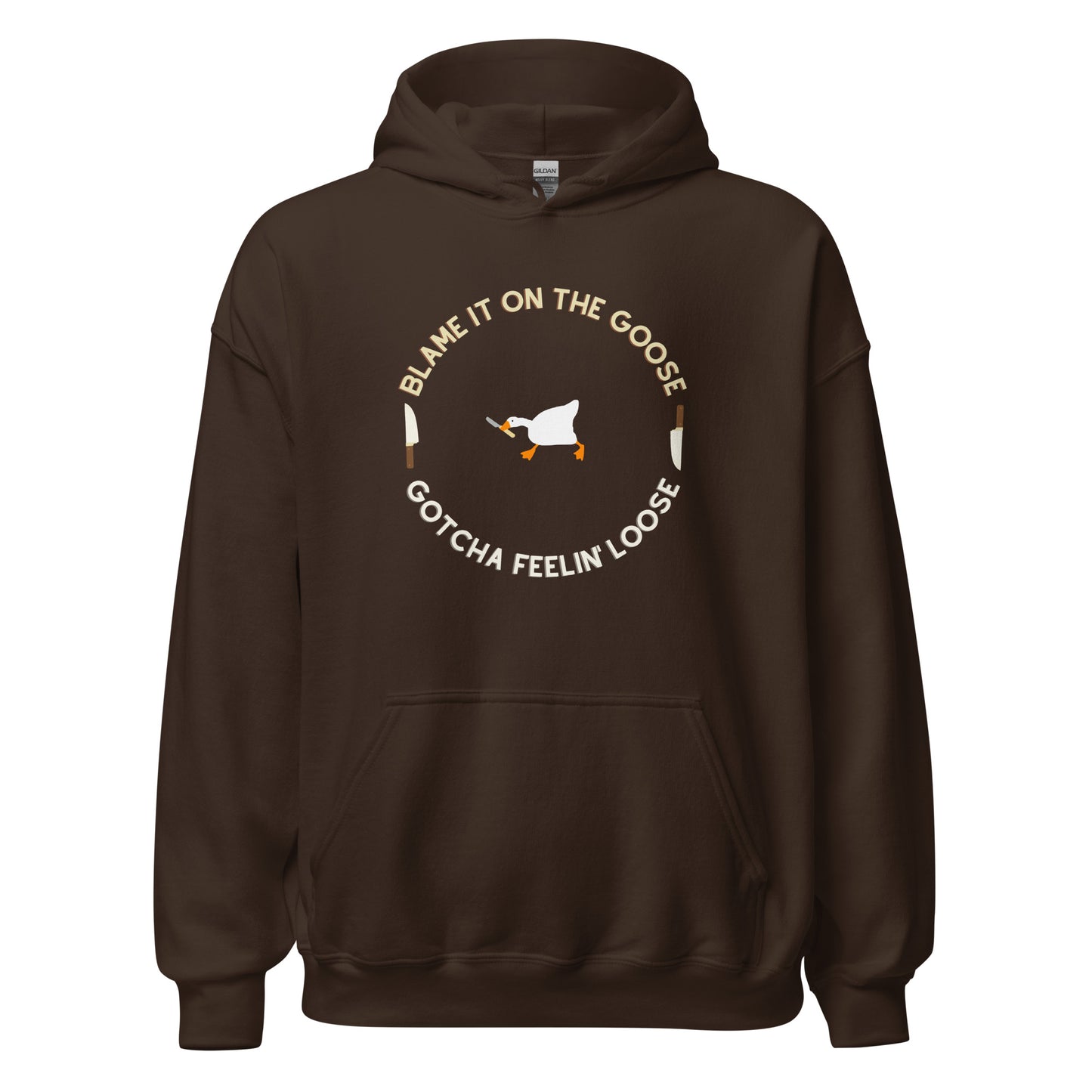 Silly Goose Hoodie Brown