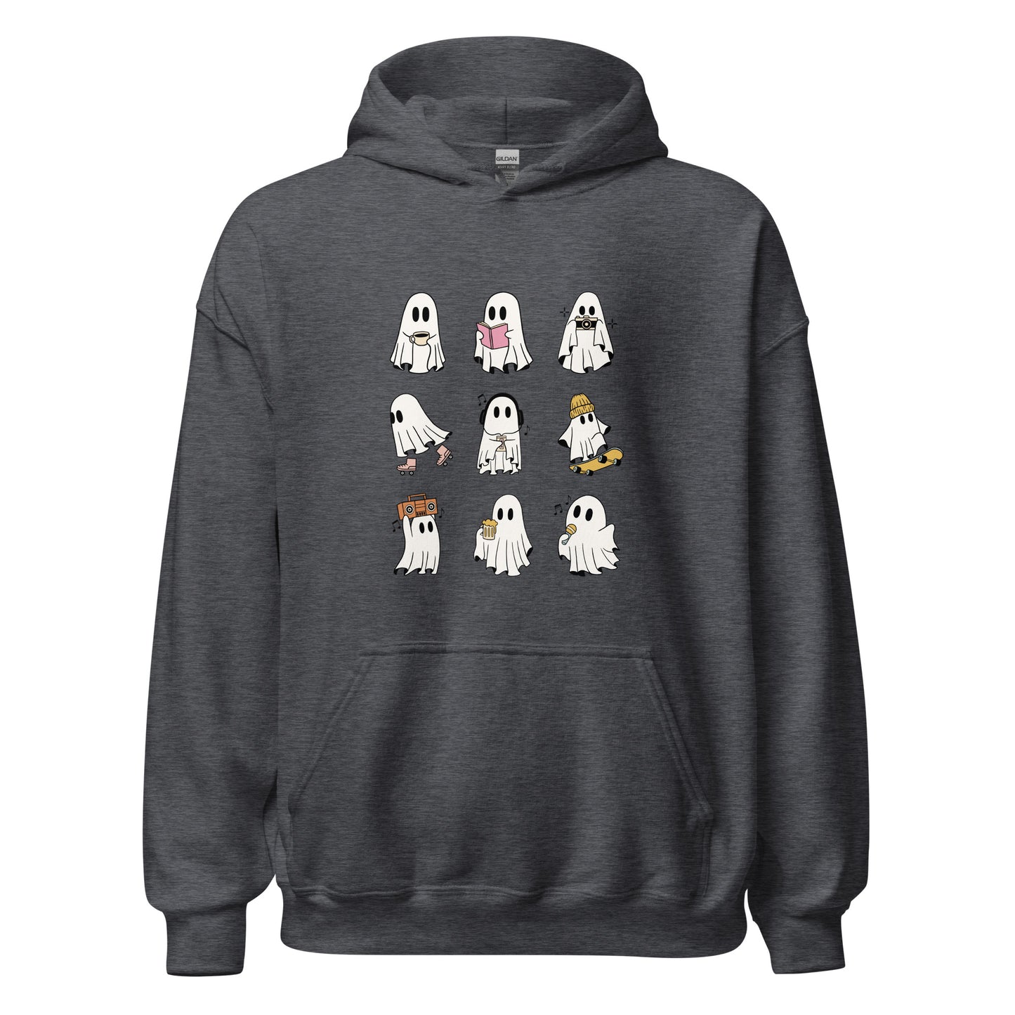 Ghosts Hoodie - Dark Heather