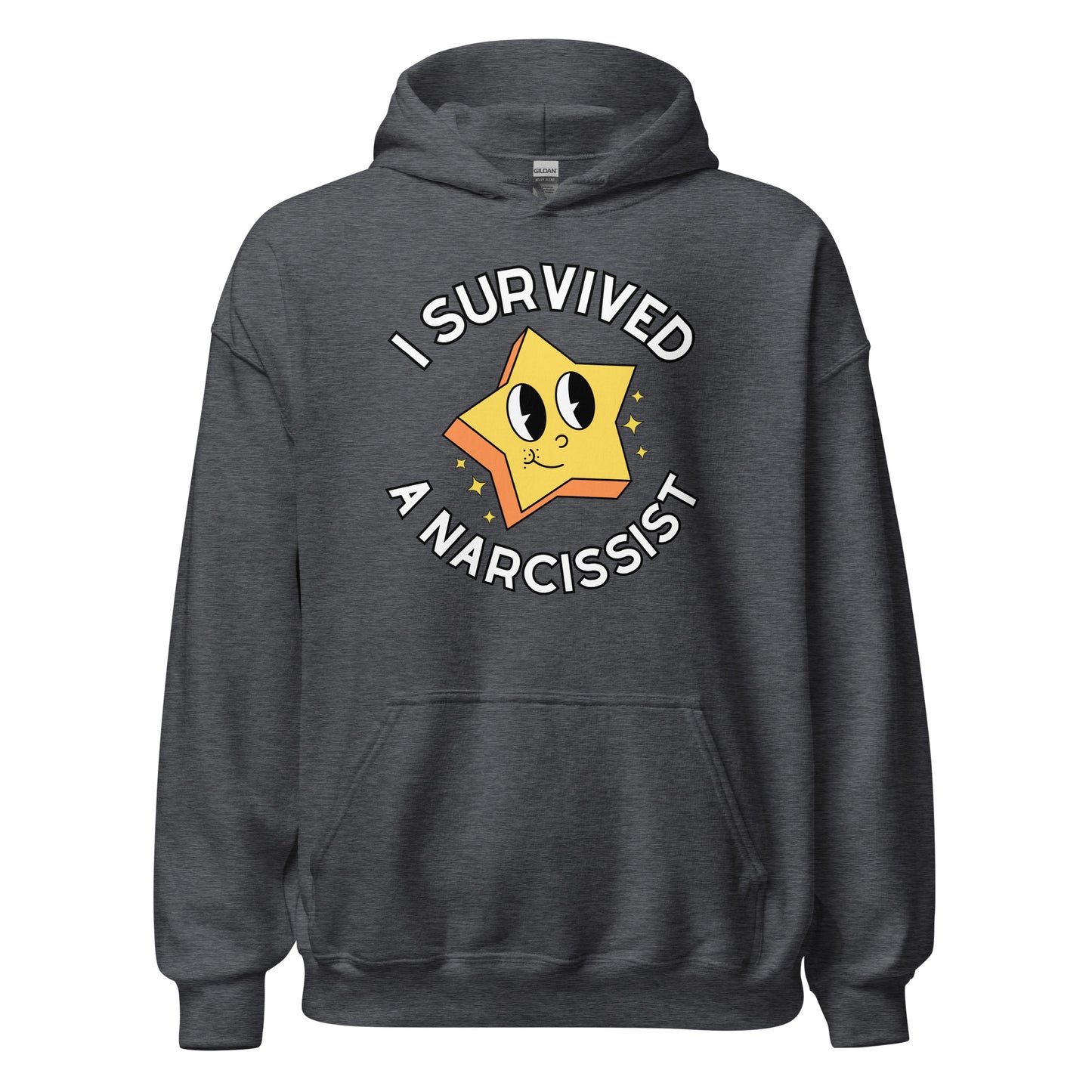 I Survived a Narcissist Hoodie Gray