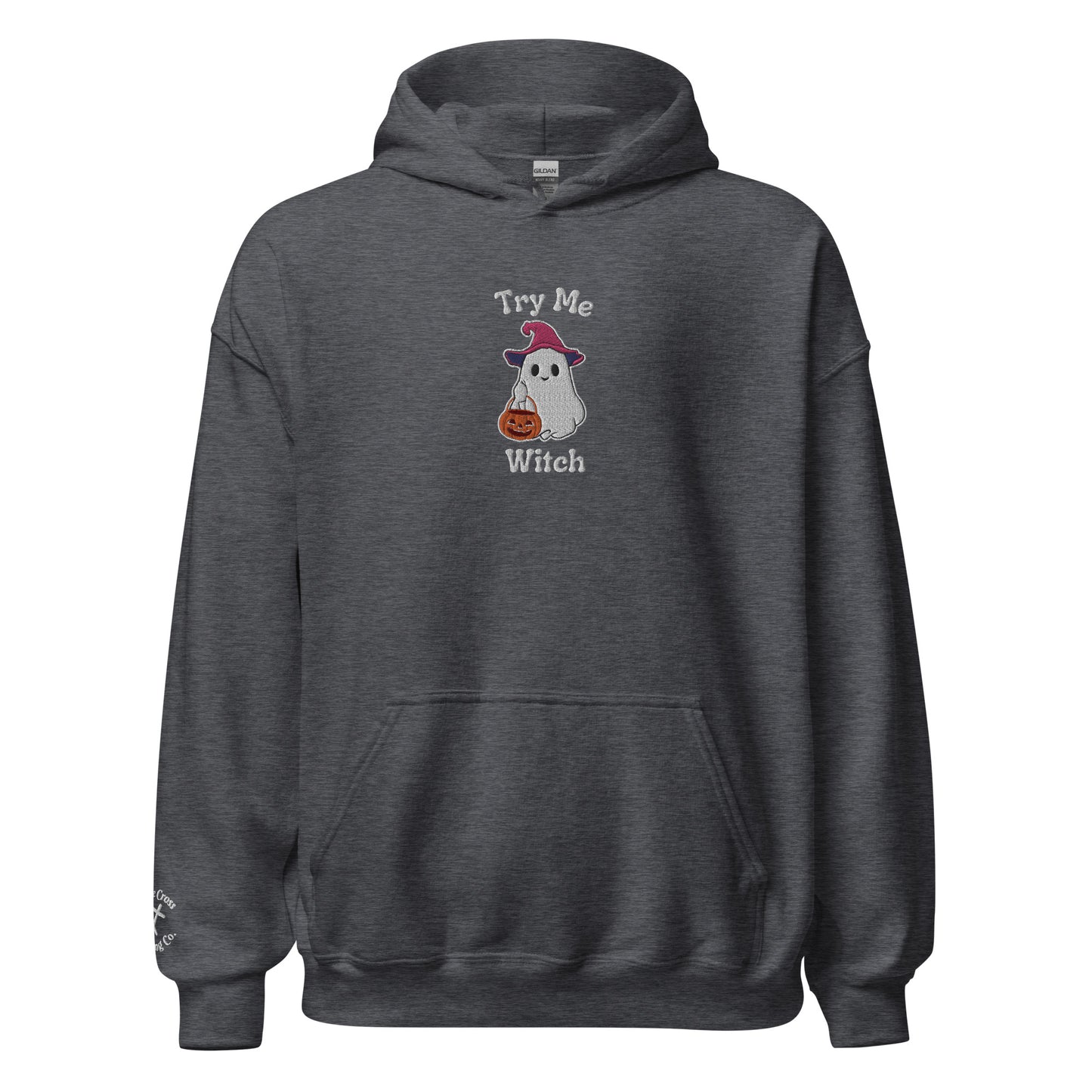 Try Me, Witch Embroidered Hoodie