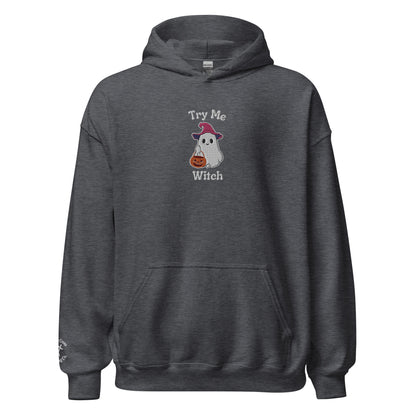 Try Me, Witch Embroidered Hoodie