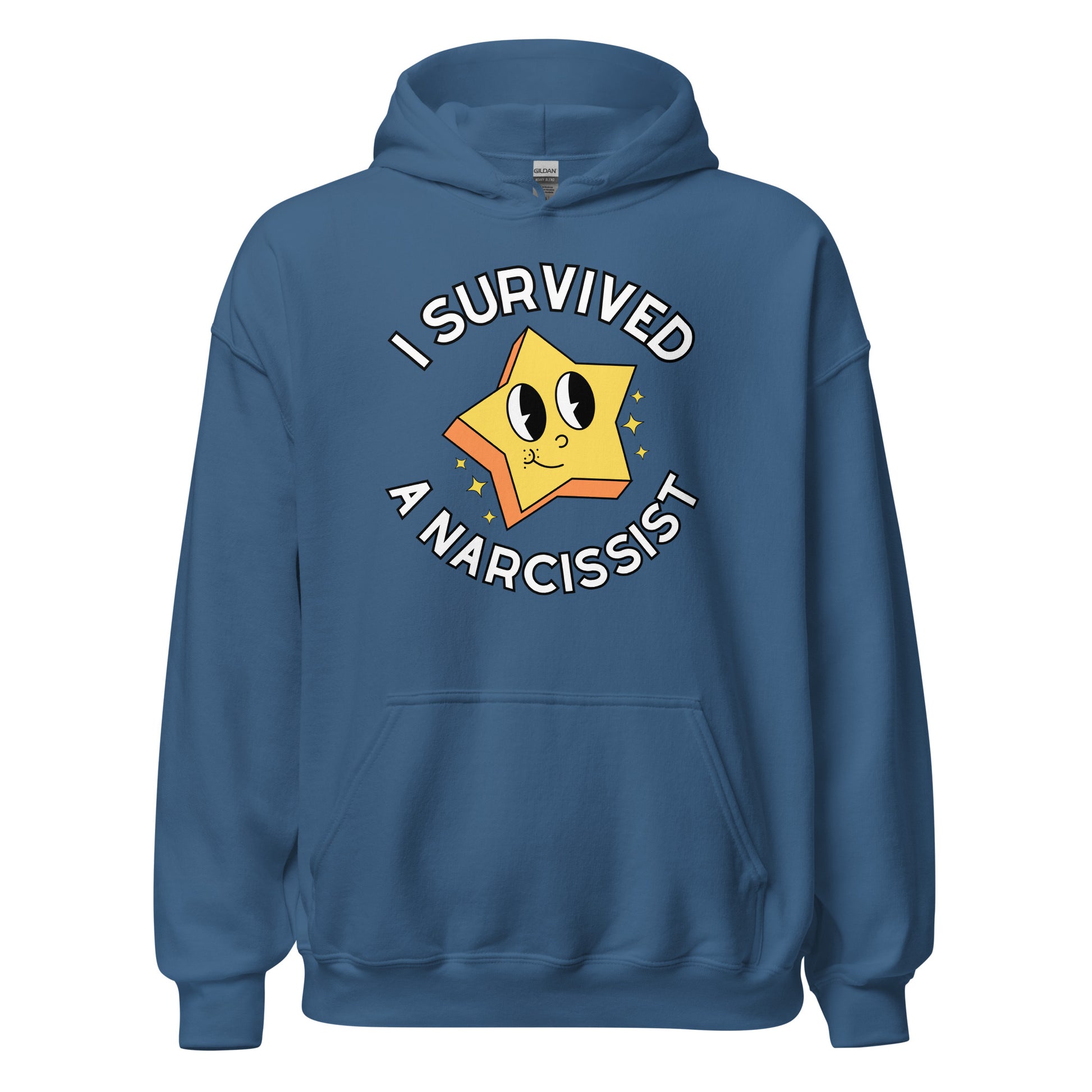 I Survived a Narcissist Hoodie Blue