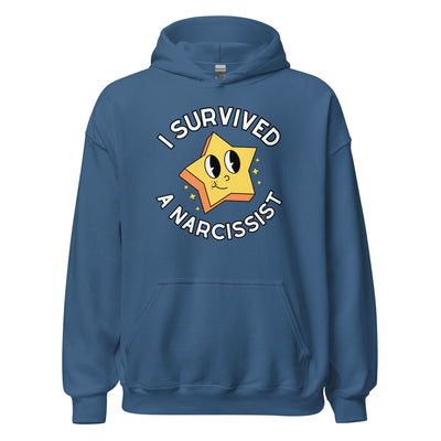 I Survived a Narcissist Hoodie Blue