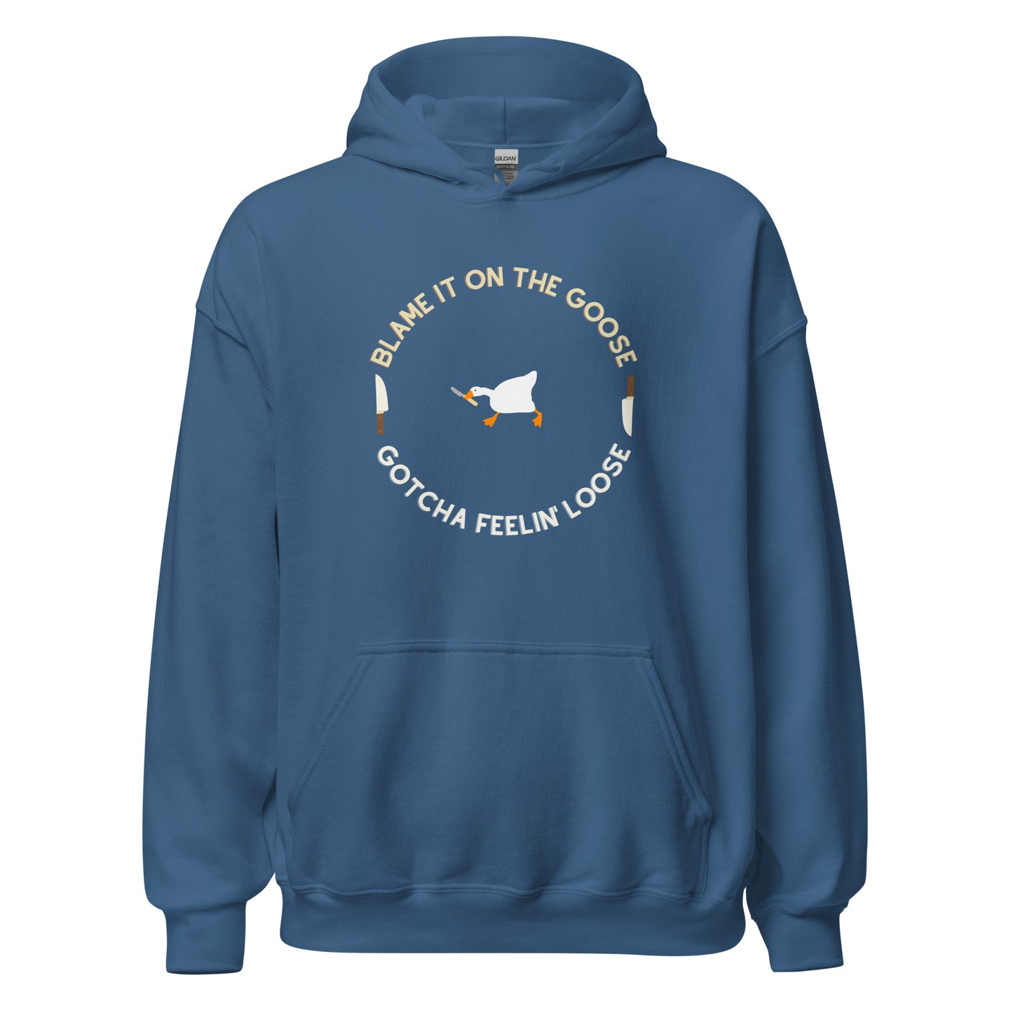 Silly Goose Hoodie Blue