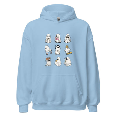 Ghosts Hoodie - Light Blue
