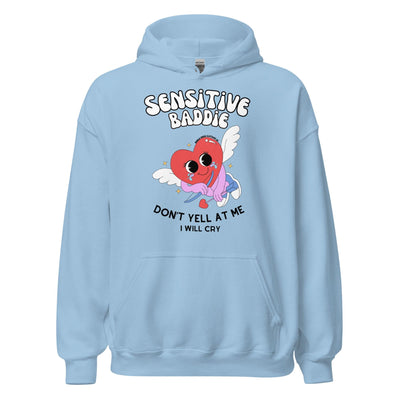 Sensitive Baddie Hoodie - Light Blue