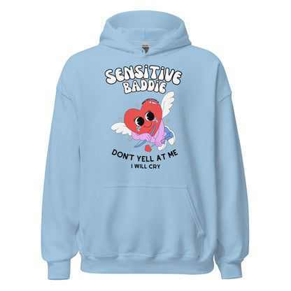 Sensitive Baddie Hoodie - Light Blue