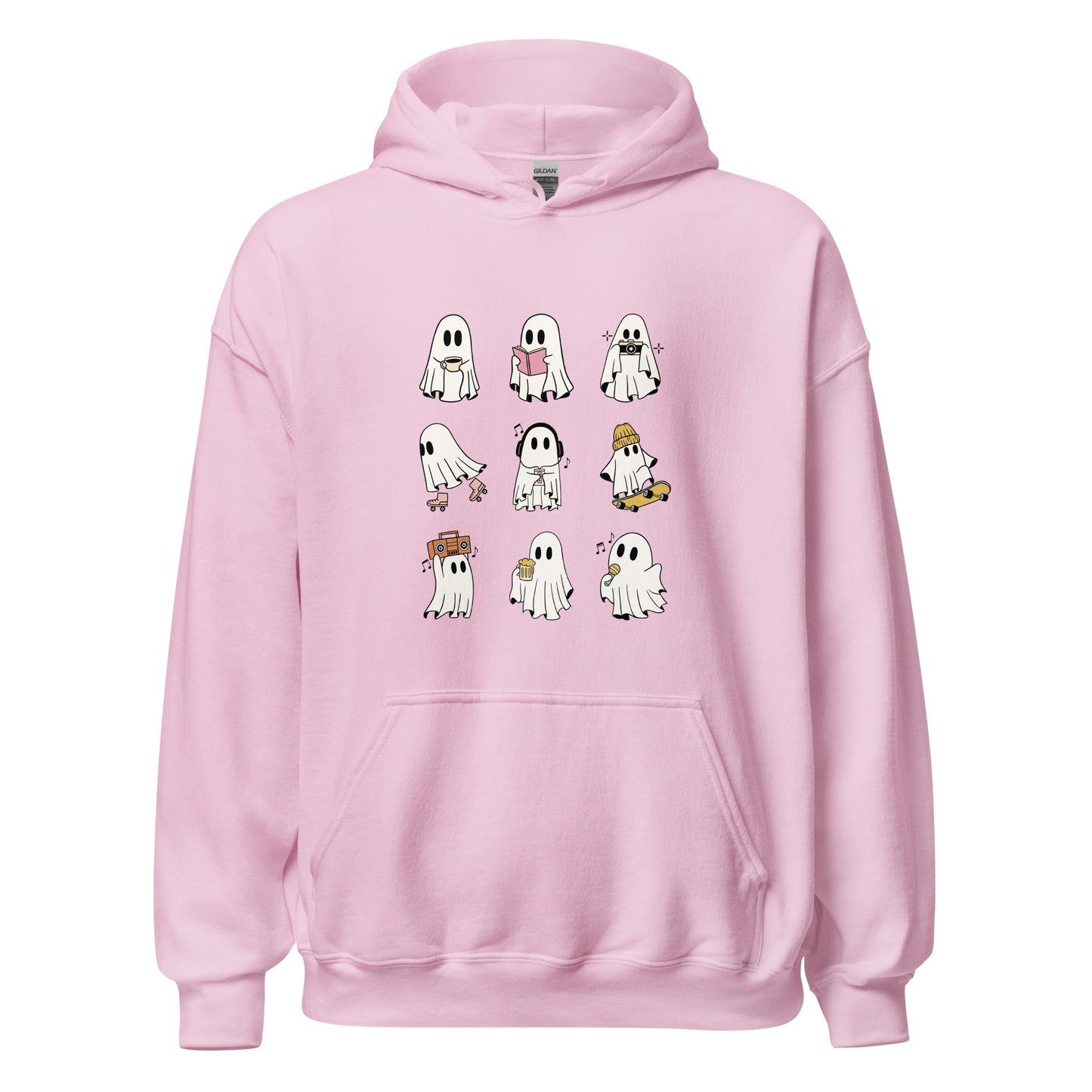 Ghosts Hoodie - Light Pink