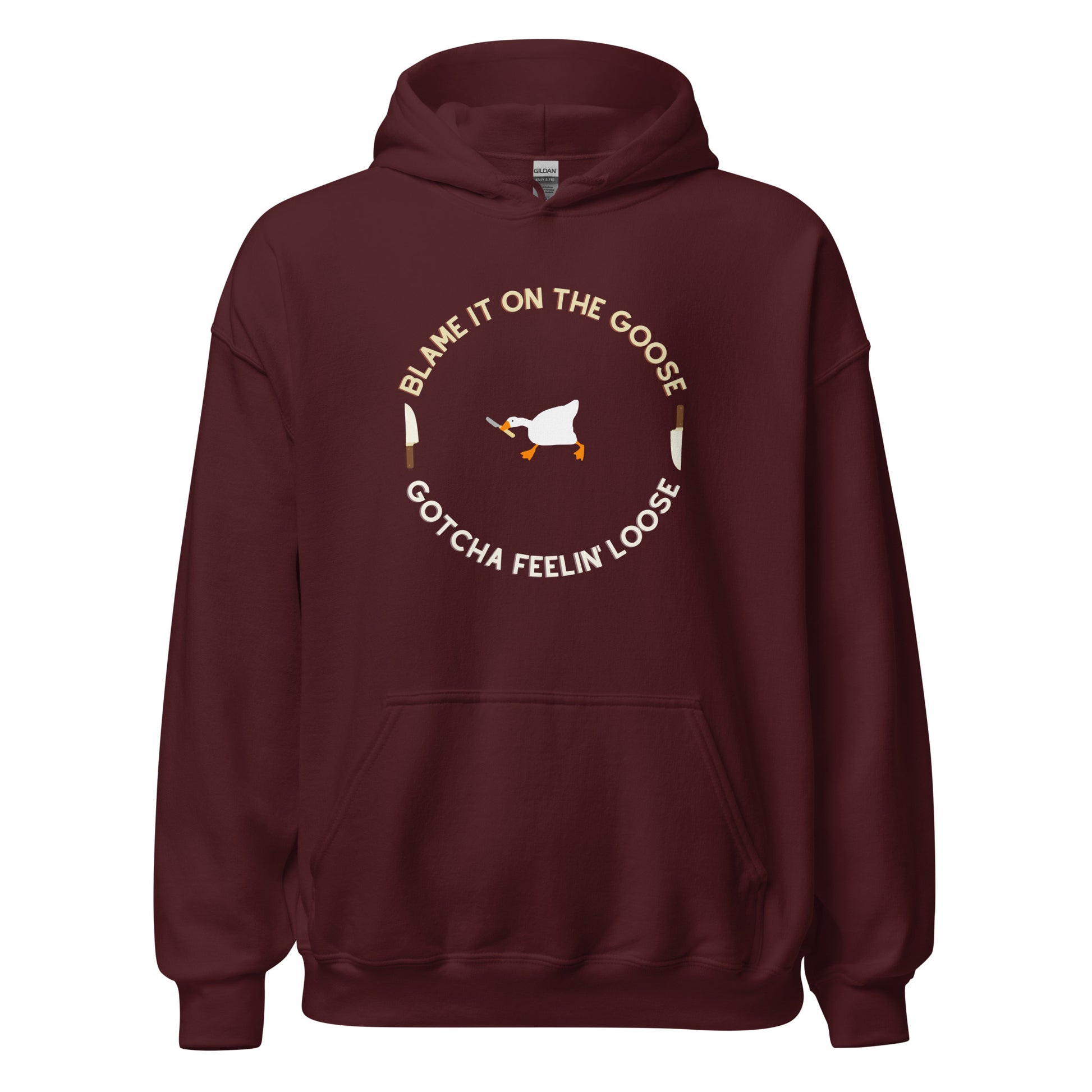 Silly Goose Hoodie Maroon