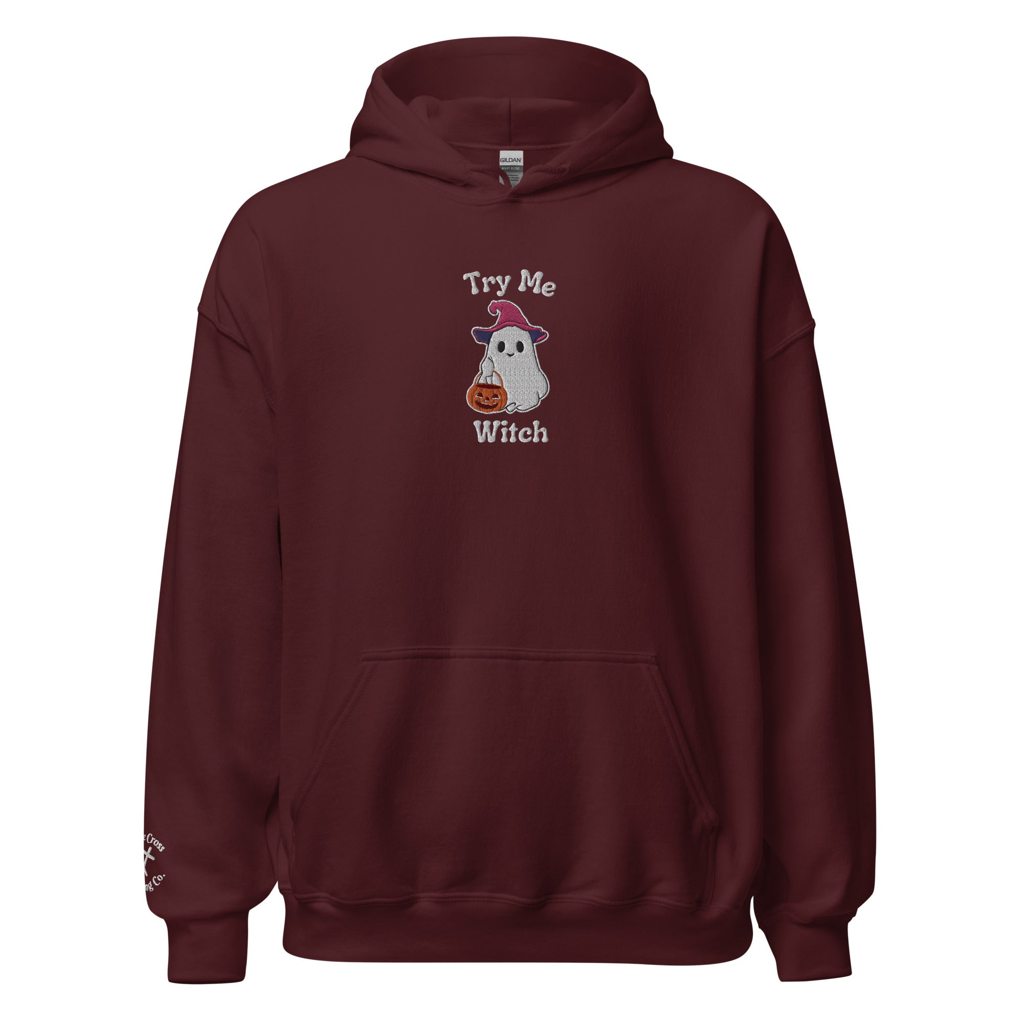 Try Me, Witch Embroidered Hoodie