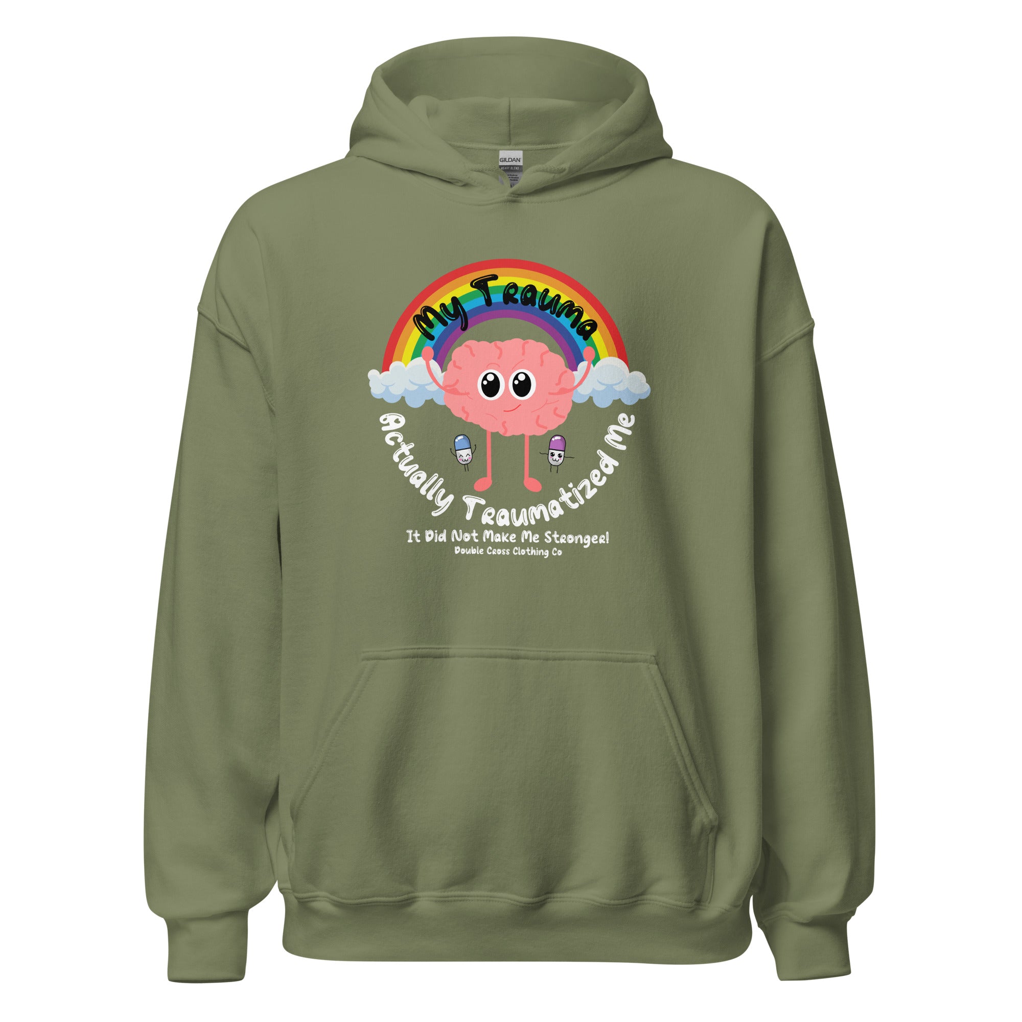 My Trauma Hoodie Olive