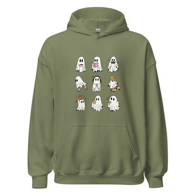Ghosts Hoodie - Military Green