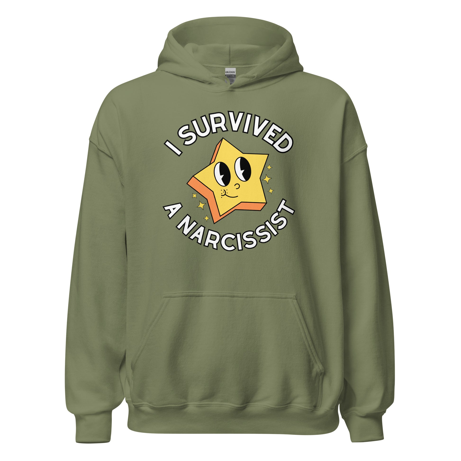 I Survived a Narcissist Hoodie Olive