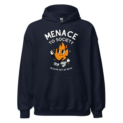 Menace To Society Hoodie - Navy