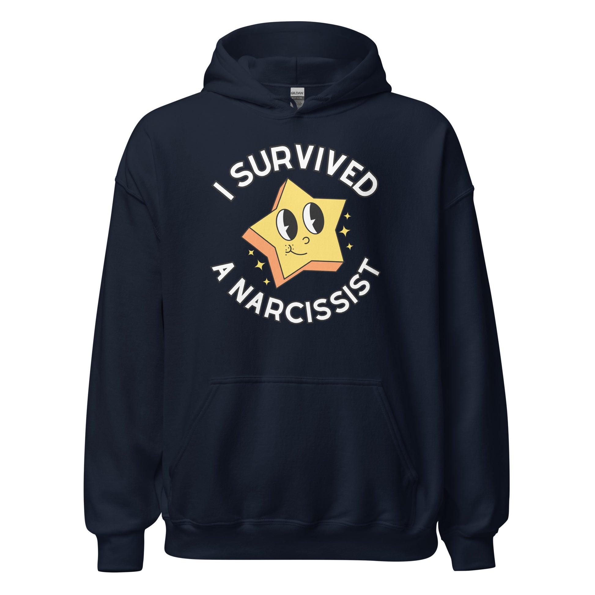 I Survived a Narcissist Hoodie Navy