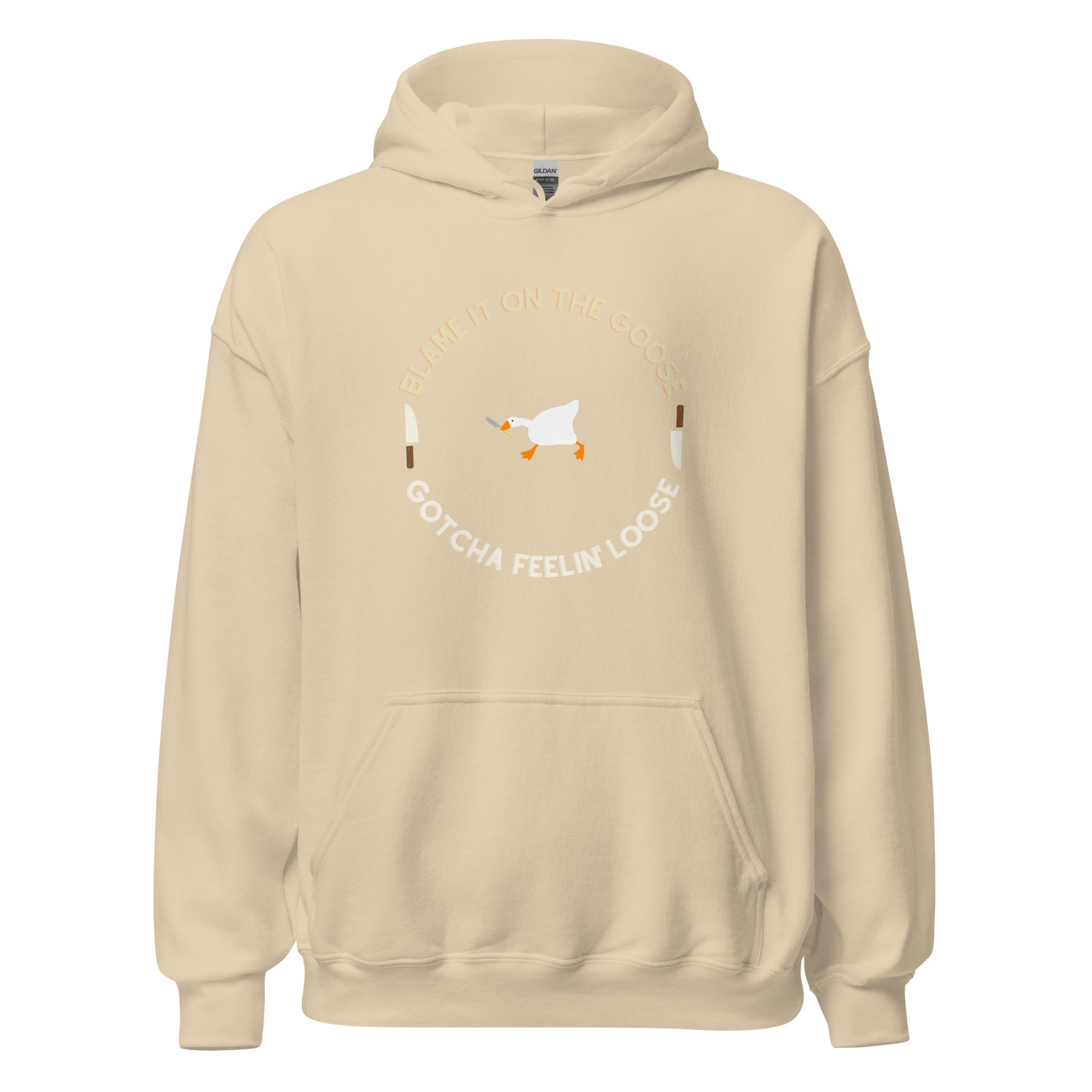 Silly Goose Hoodie Tan