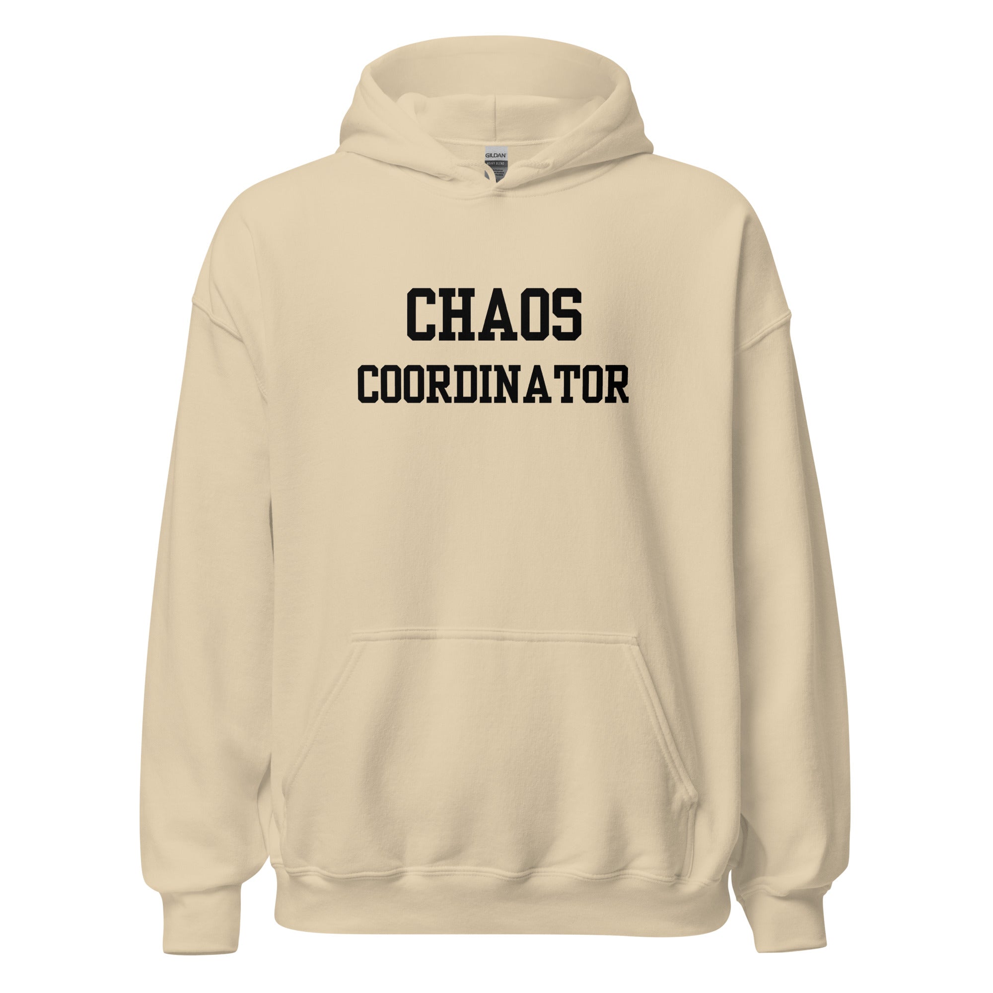 Chaos Coordinator Hoodie Tan