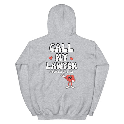 Call My Lawyer Hoodie - Sport Grey back