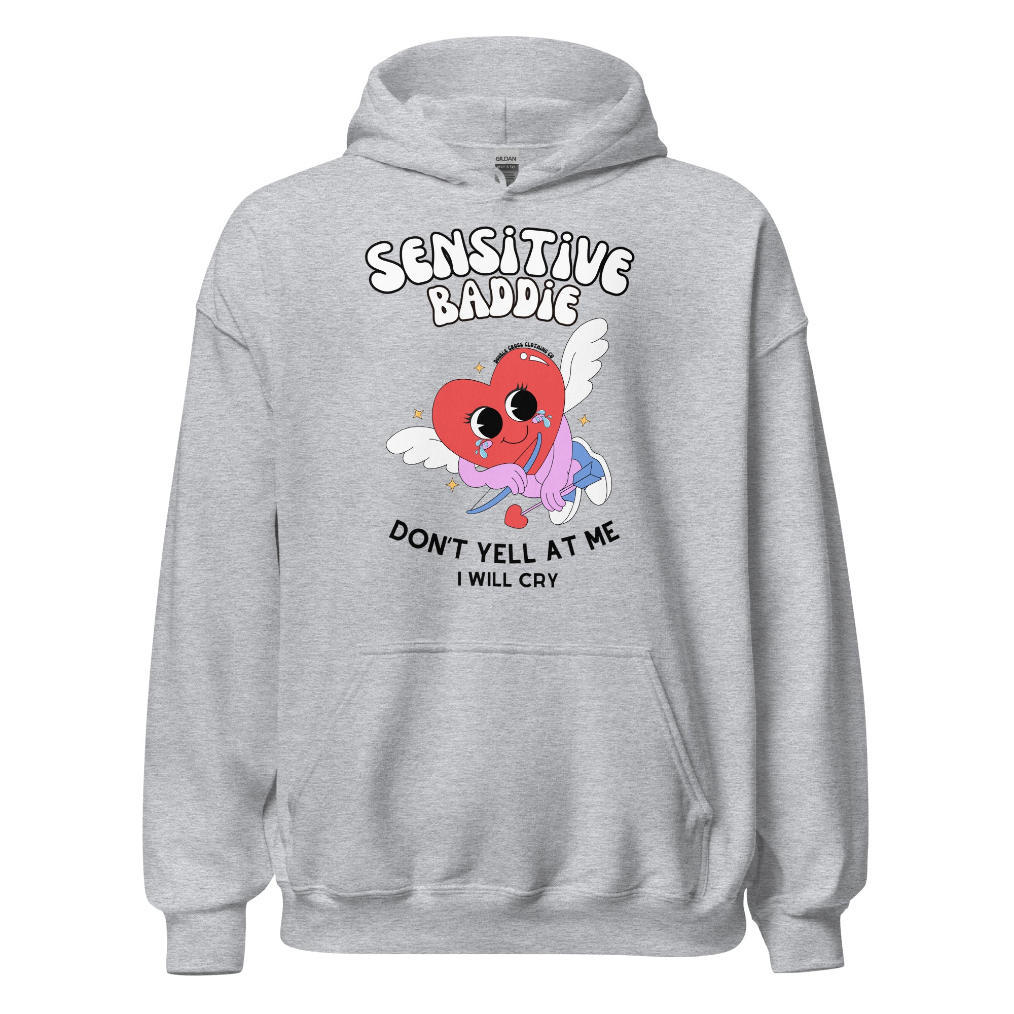 Sensitive Baddie Hoodie - Sport Grey