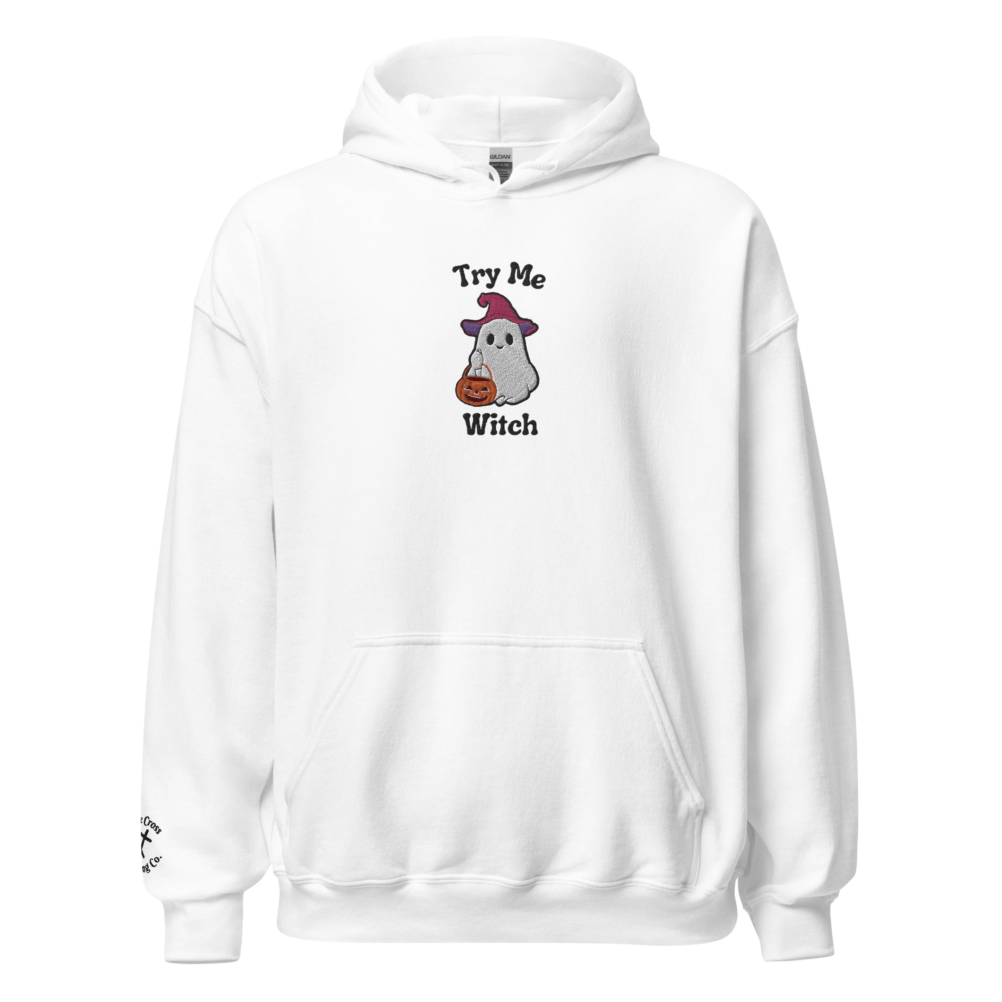 Try Me, Witch Embroidered Hoodie