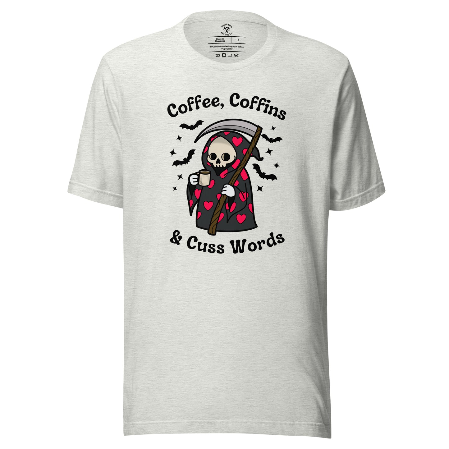 Coffee, Coffins, & Cuss Words T-Shirt