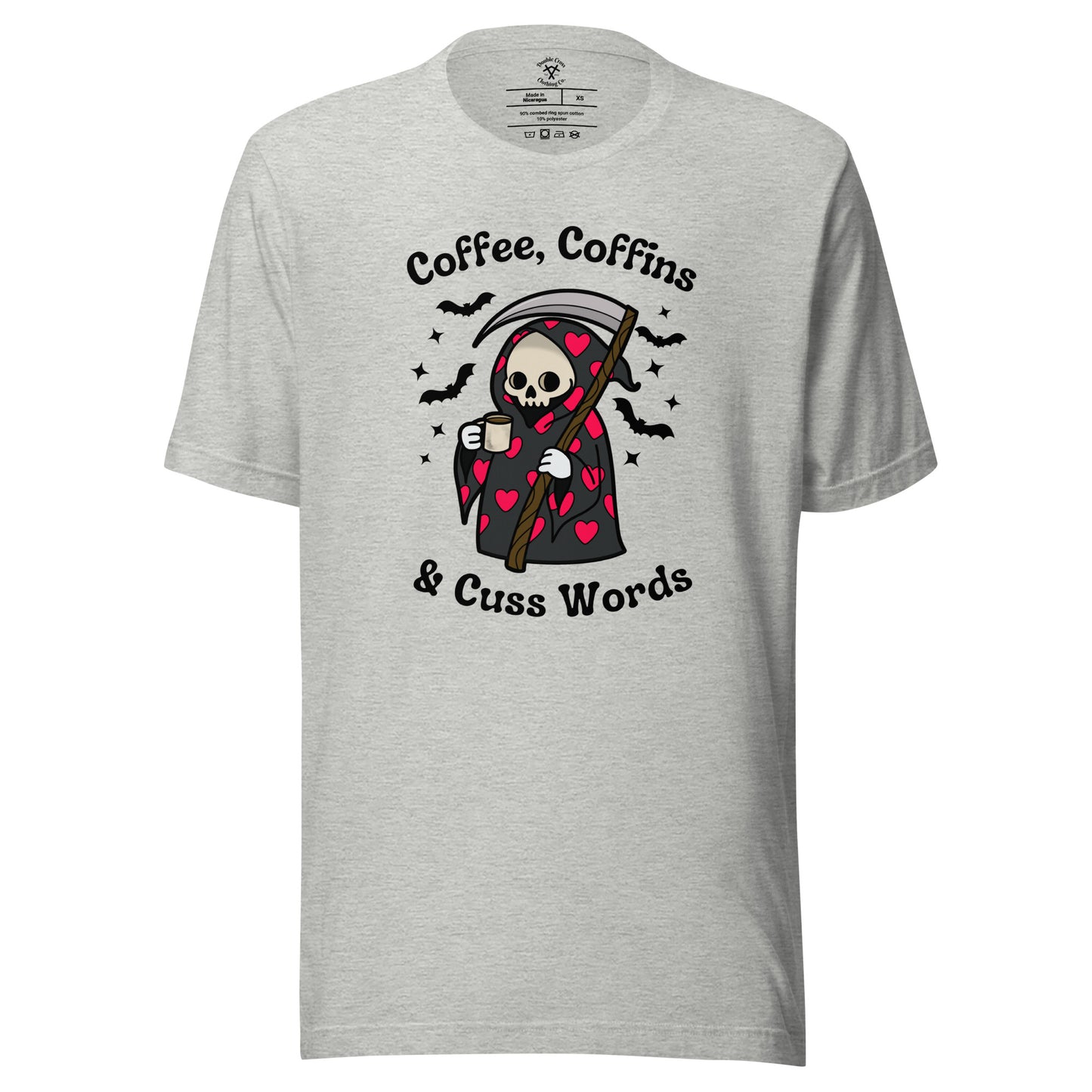 Coffee, Coffins, & Cuss Words T-Shirt