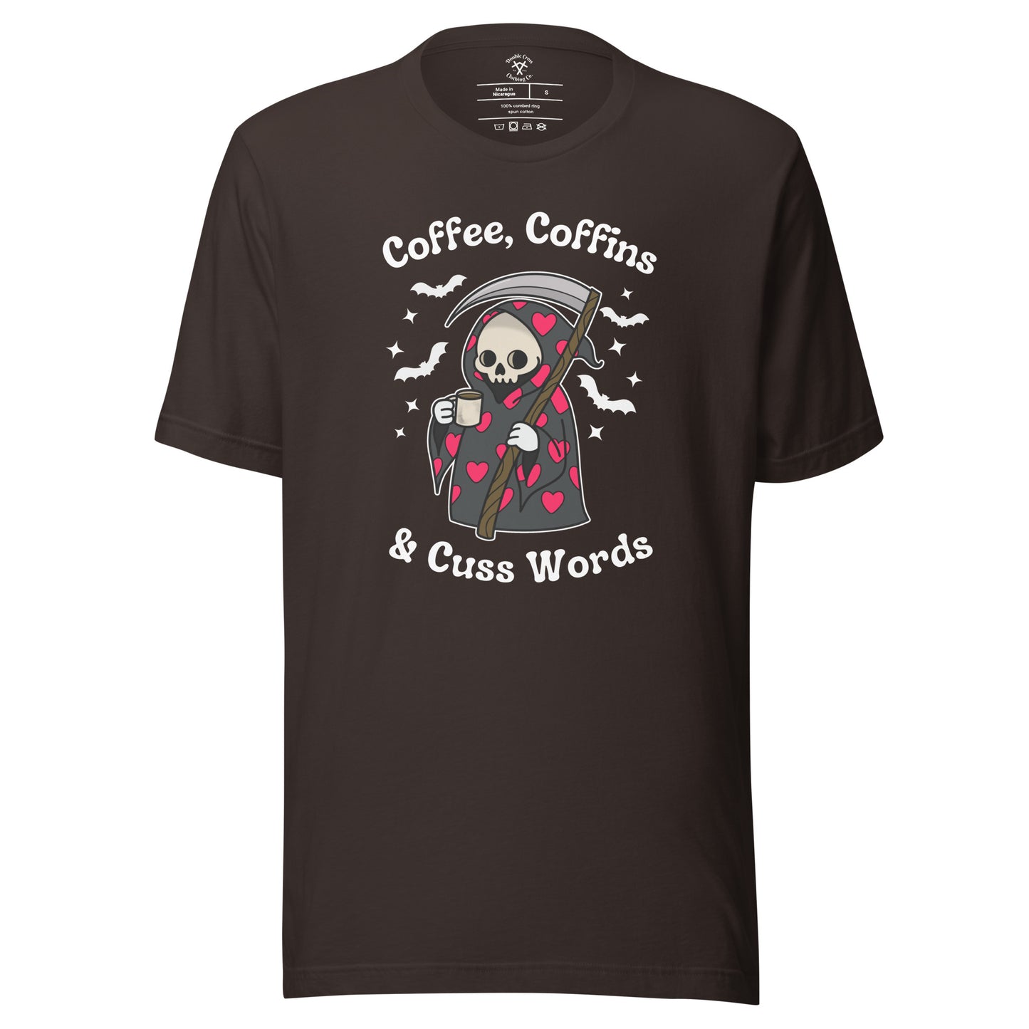 Coffee, Coffins, & Cuss Words T-Shirt