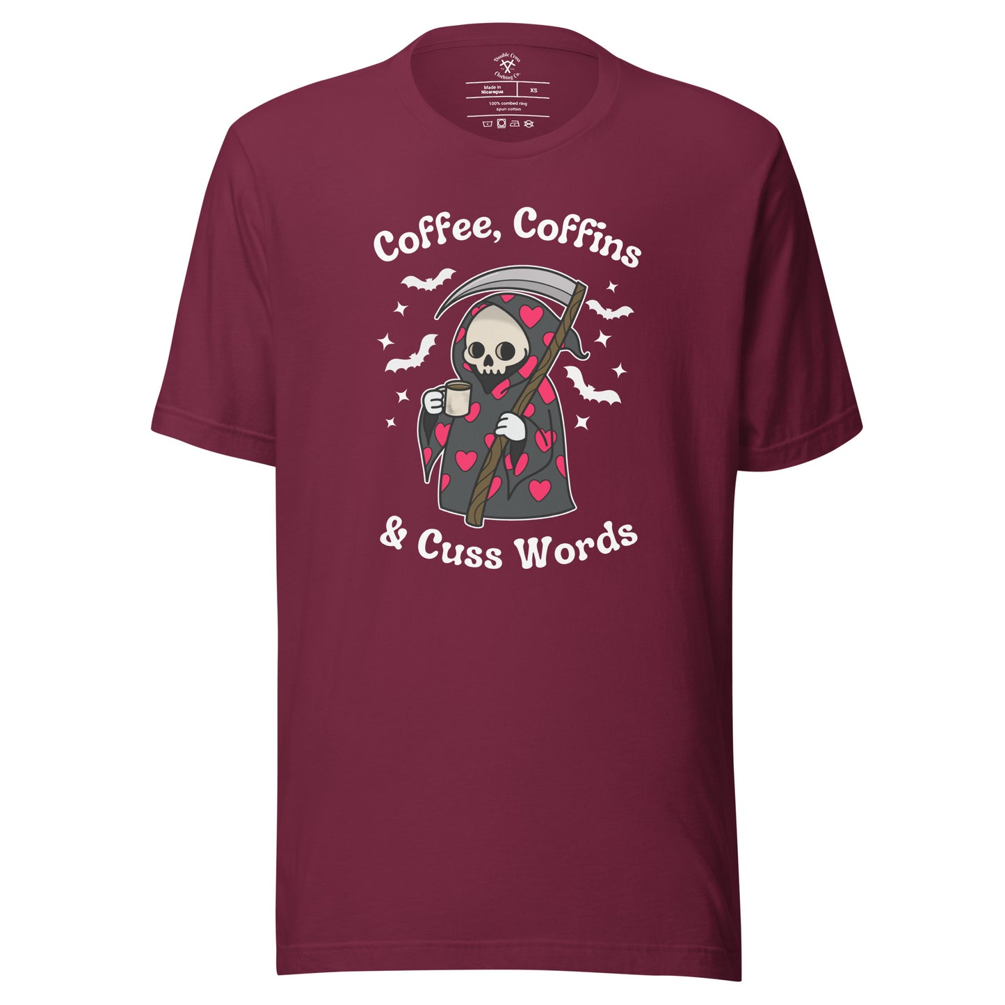 Coffee, Coffins, & Cuss Words T-Shirt