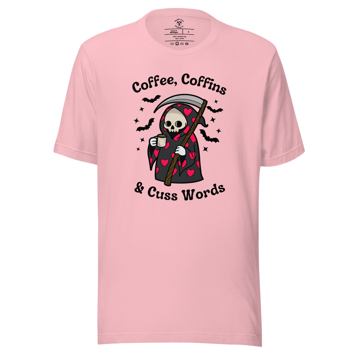 Coffee, Coffins, & Cuss Words T-Shirt