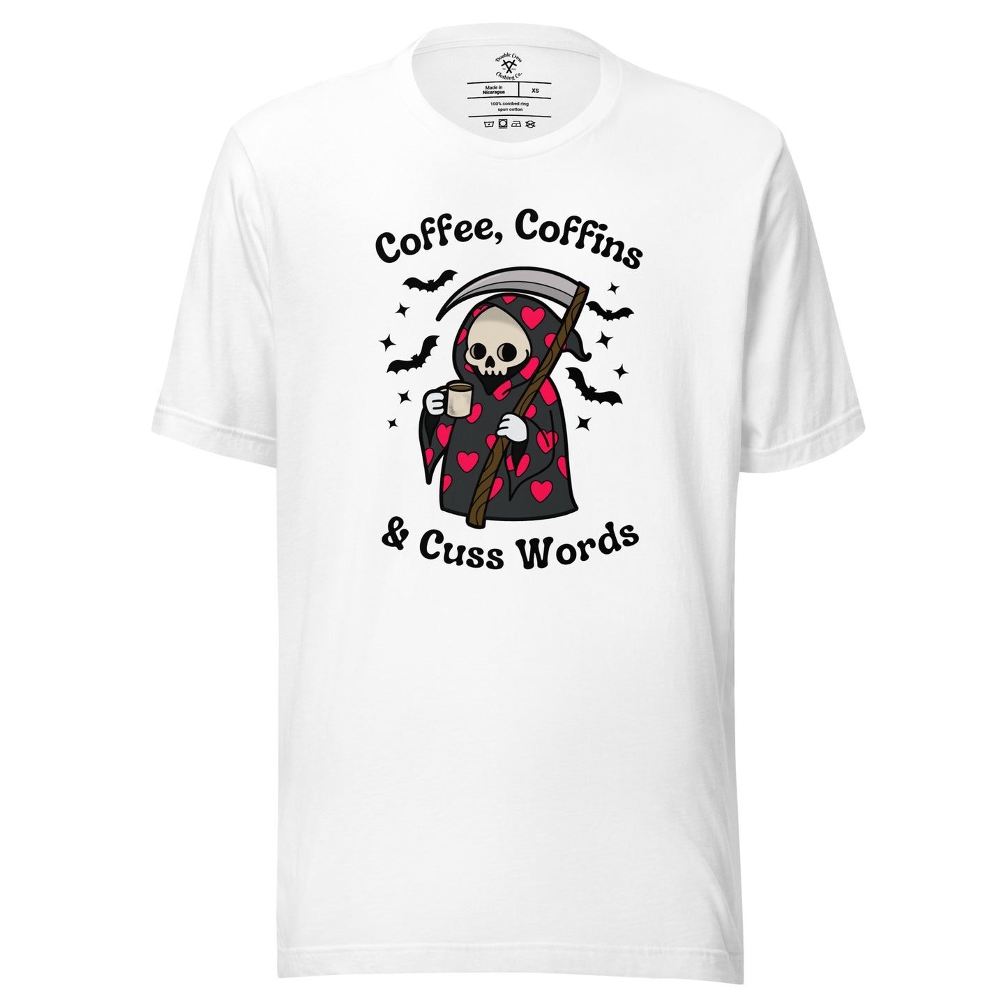 Coffee, Coffins, & Cuss Words T-Shirt