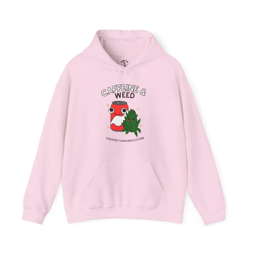 Weed Hoodie Light Pink / S