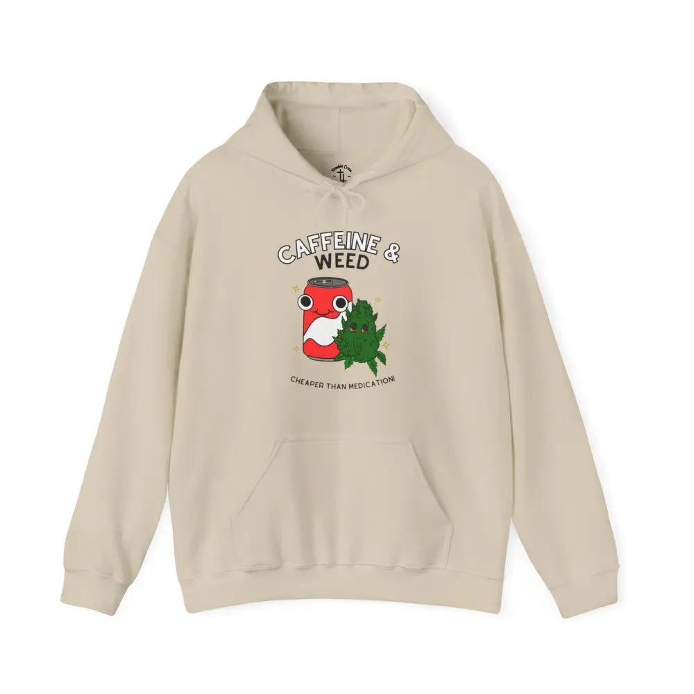 Weed Hoodie Sand / S