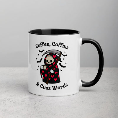 Coffee, Coffins, & Cuss Words Mug
