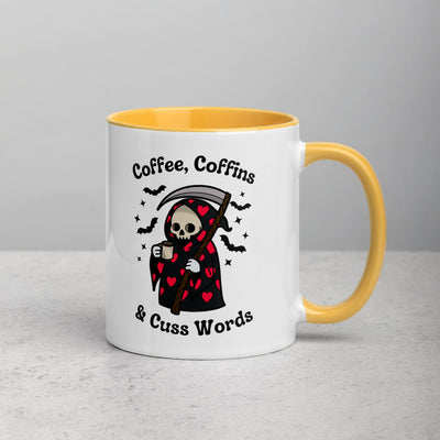 Coffee, Coffins, & Cuss Words Mug