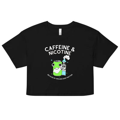 Caffeine & Nicotine Crop Top