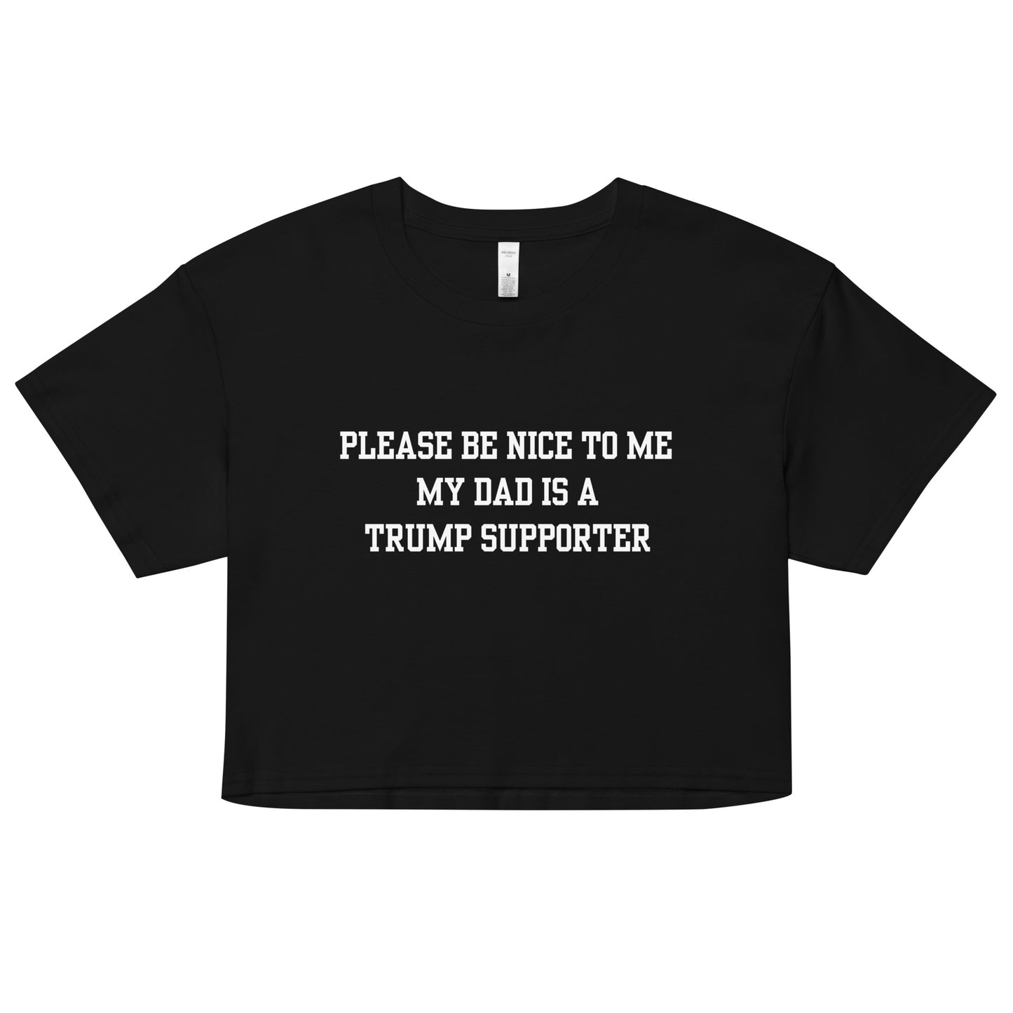 Trump Supporter Dad Crop Top