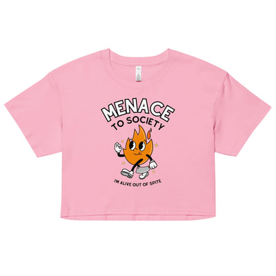 Menace to Society Crop Top