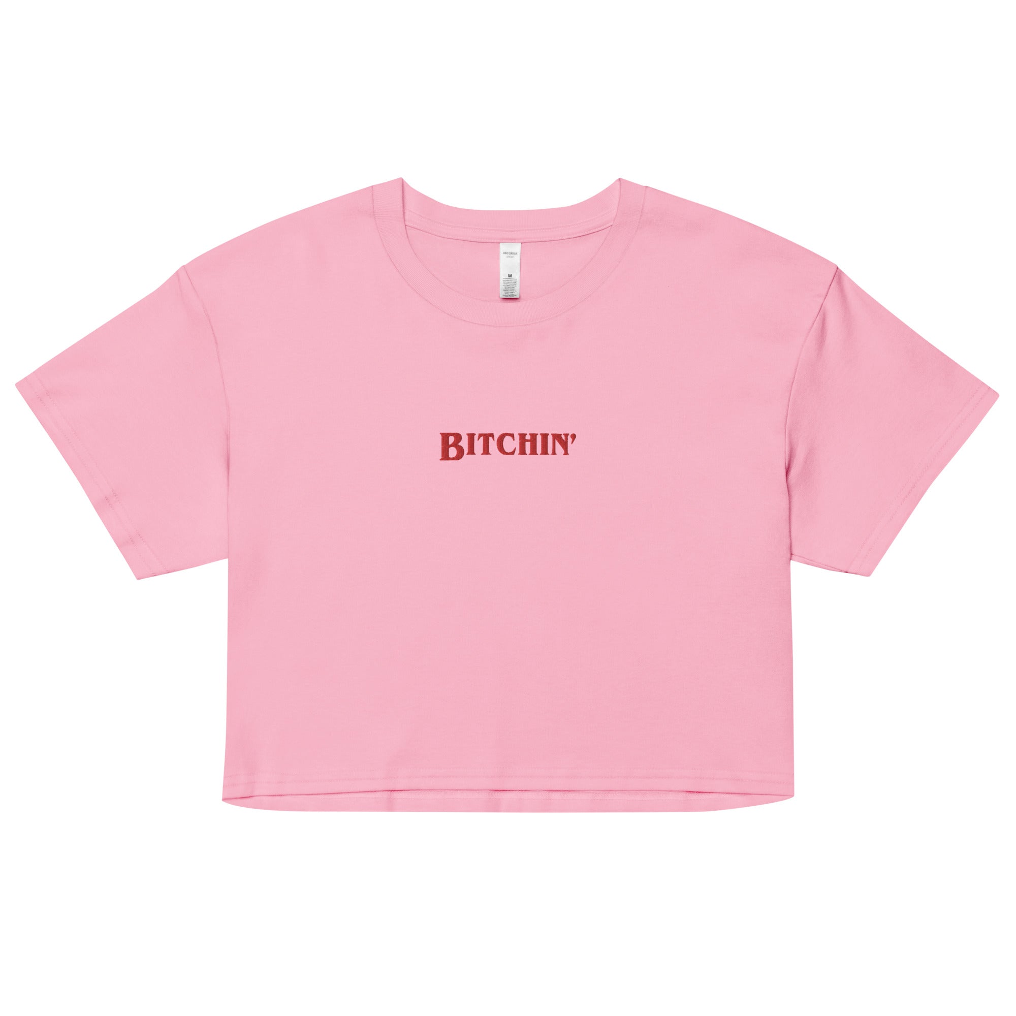 Bitchin' Embroidered Crop Top