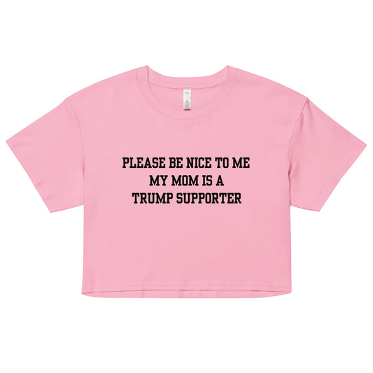 Trump Supporter Mom Crop Top