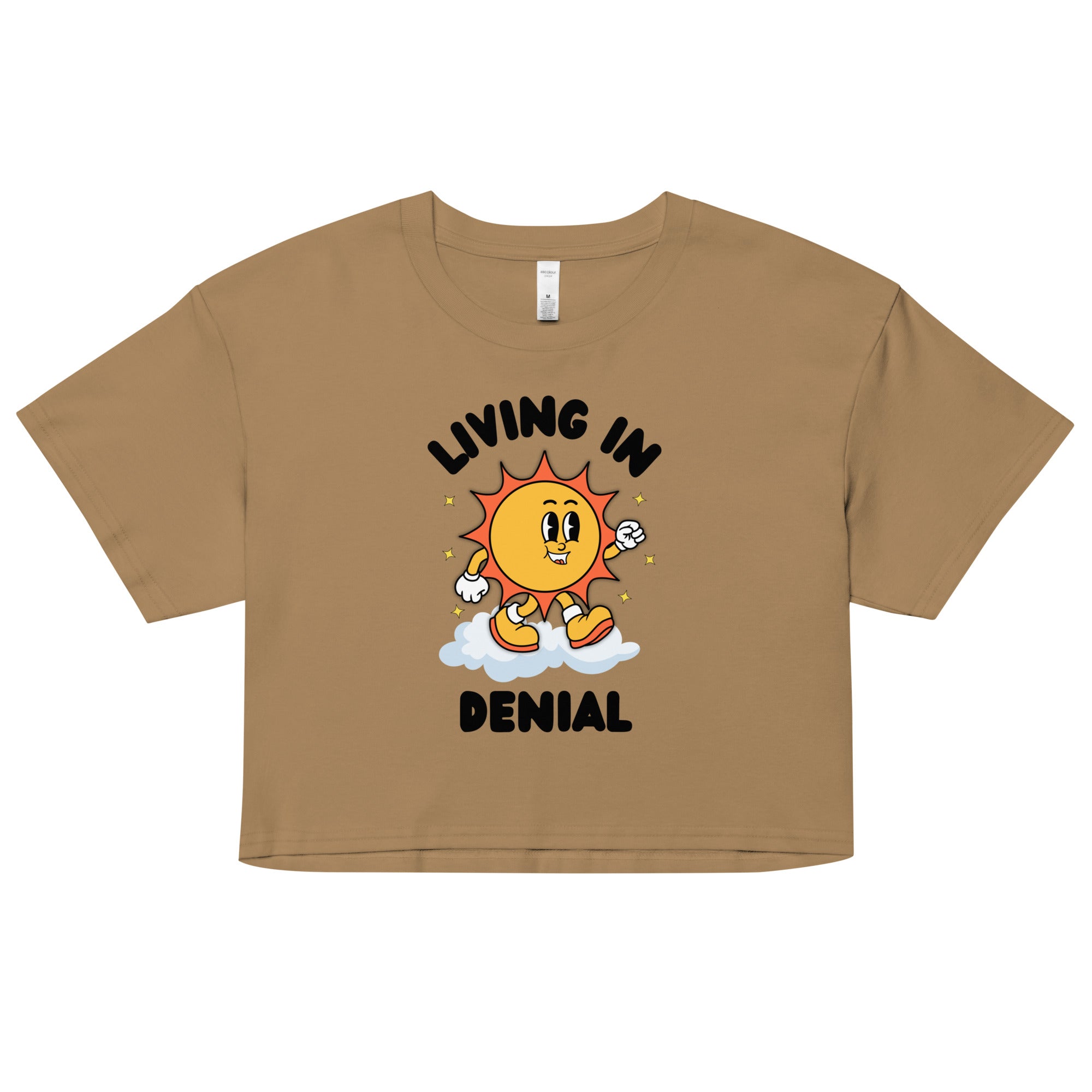 Living In Denial Crop Top