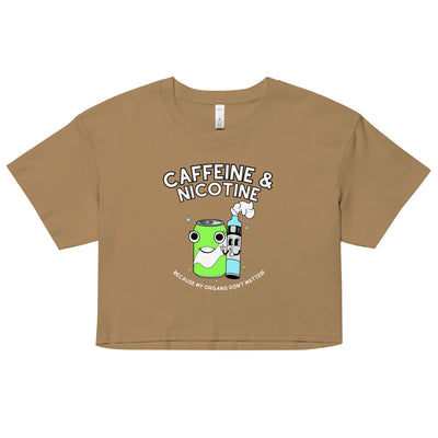 Caffeine & Nicotine Crop Top