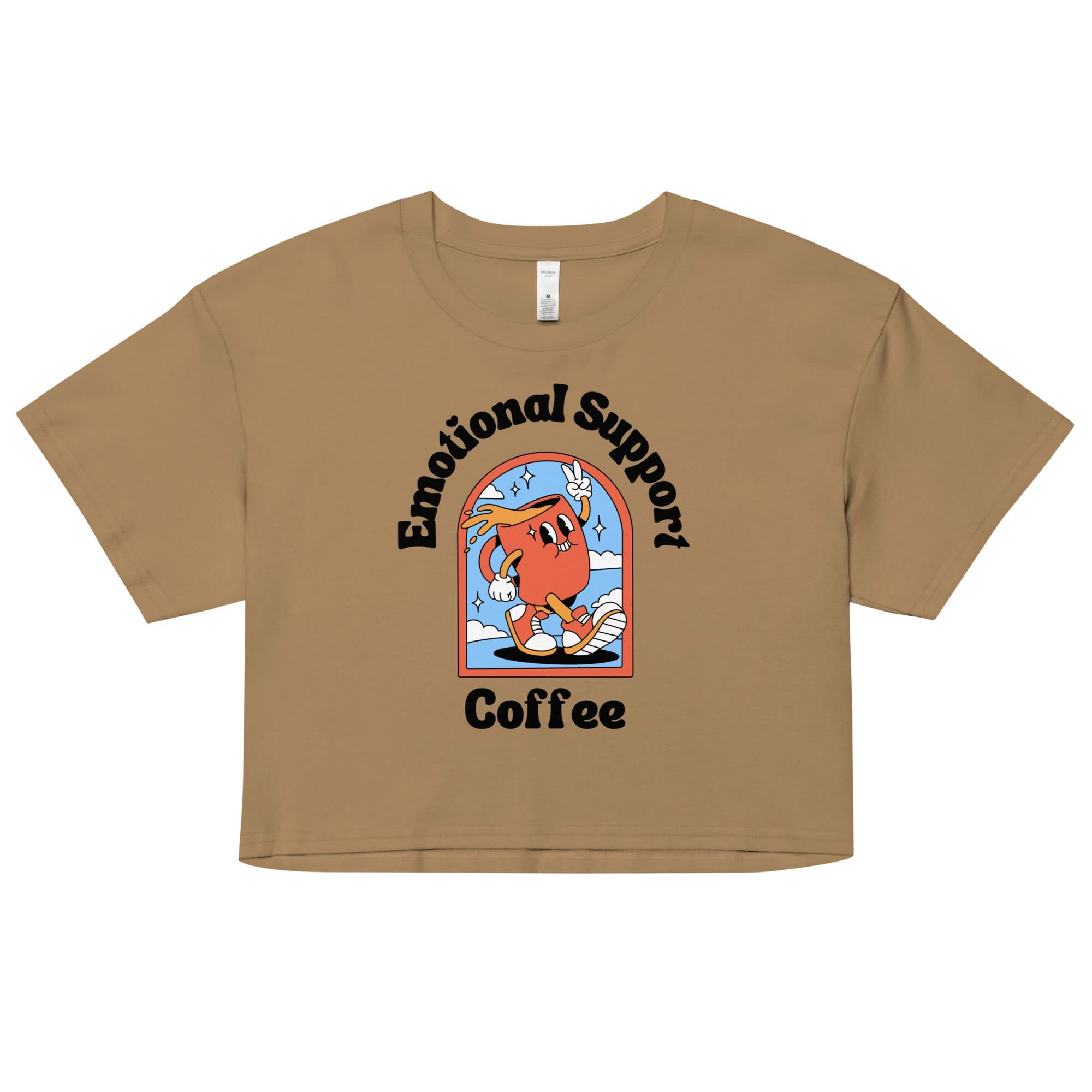 Emotional Support Coffee Crop Top – Double Cross Clothing Co.