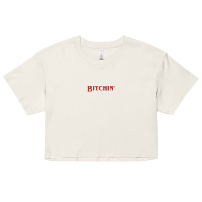 Bitchin' Embroidered Crop Top