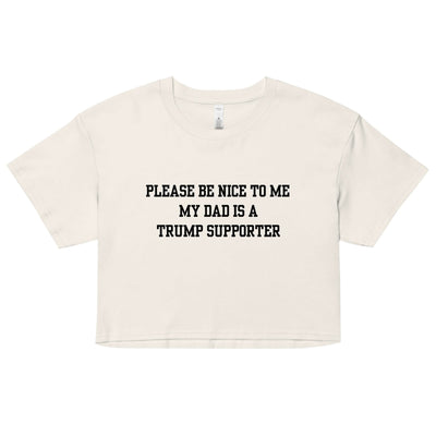 Trump Supporter Dad Crop Top