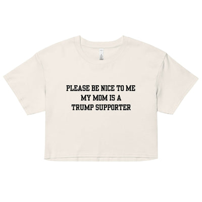 Trump Supporter Mom Crop Top